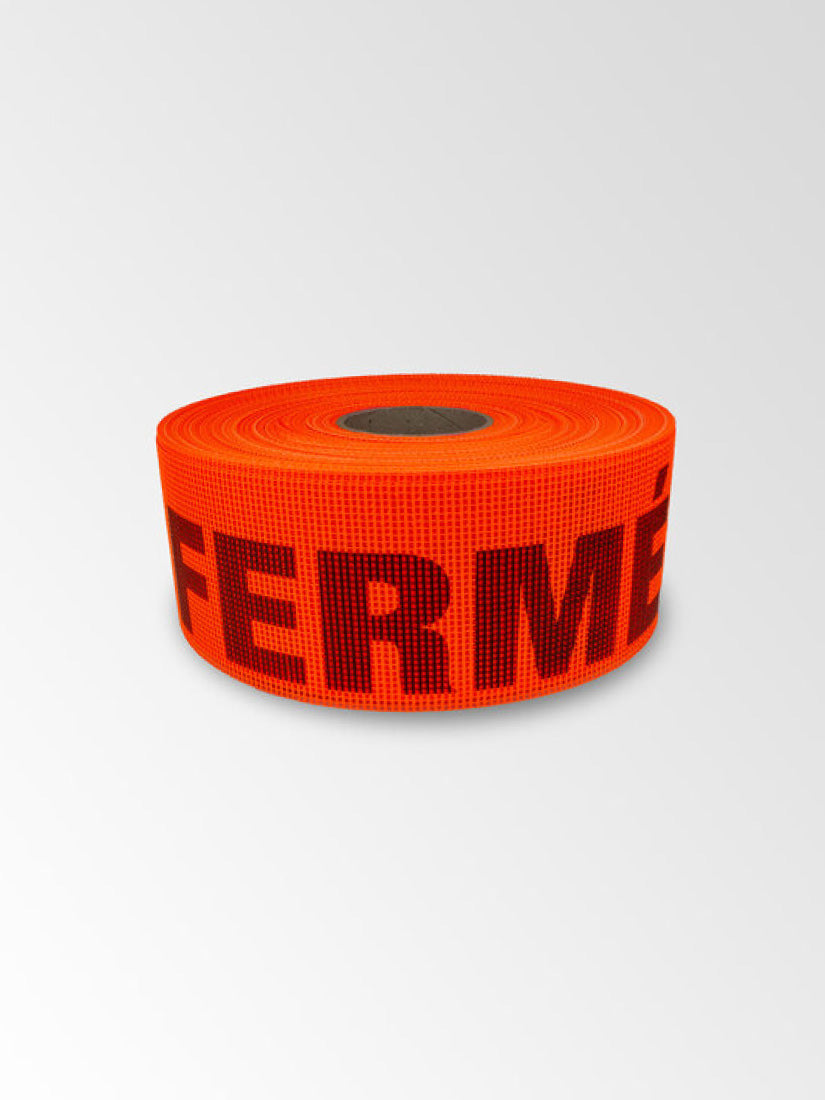 Printed PVC mesh ribbon