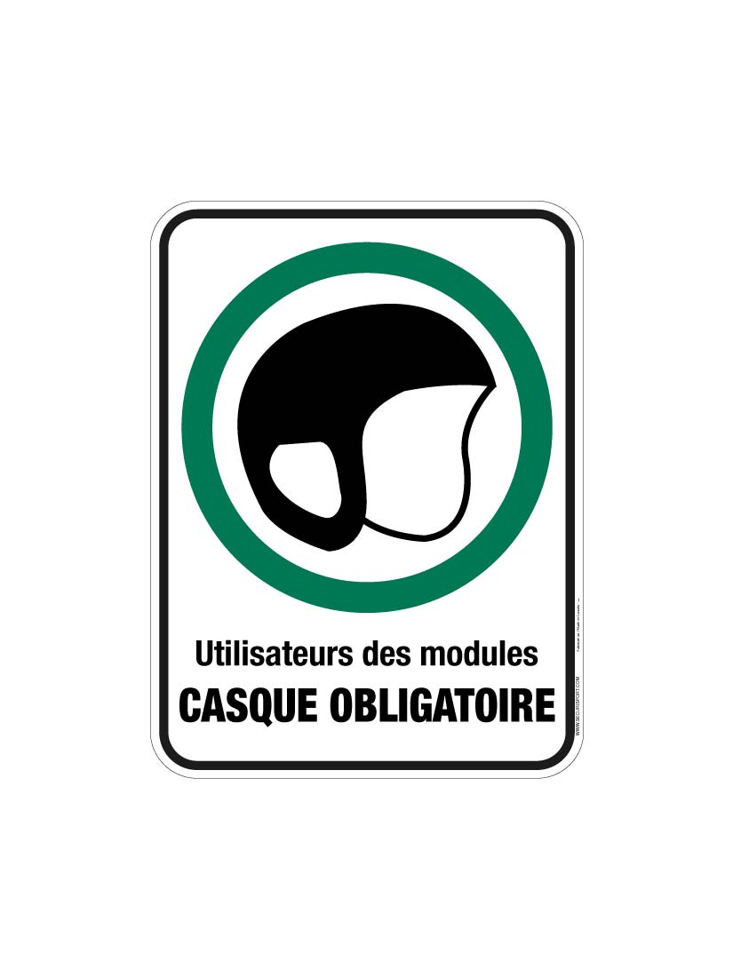 Panneau Casque obligatoire