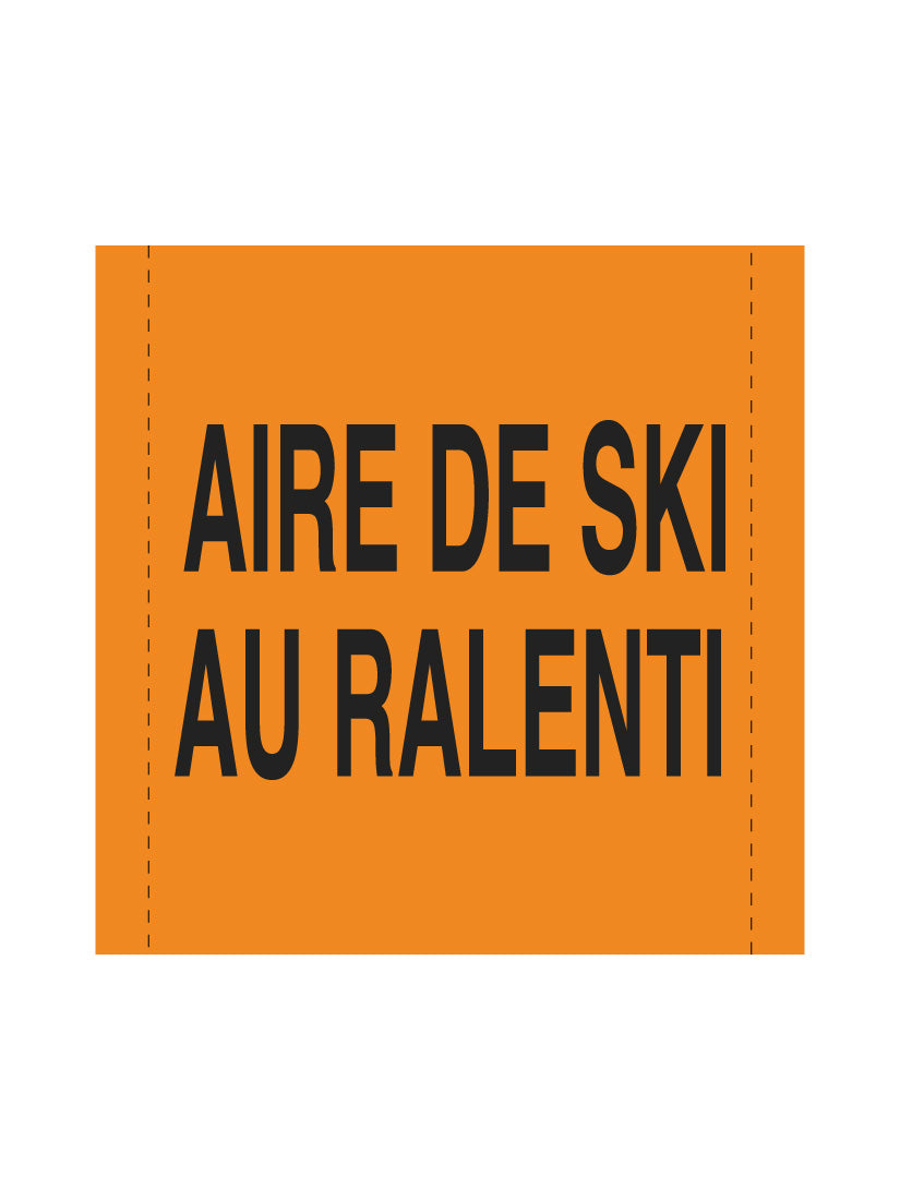 Bannière en treillis PVC Aire de ski ralenti