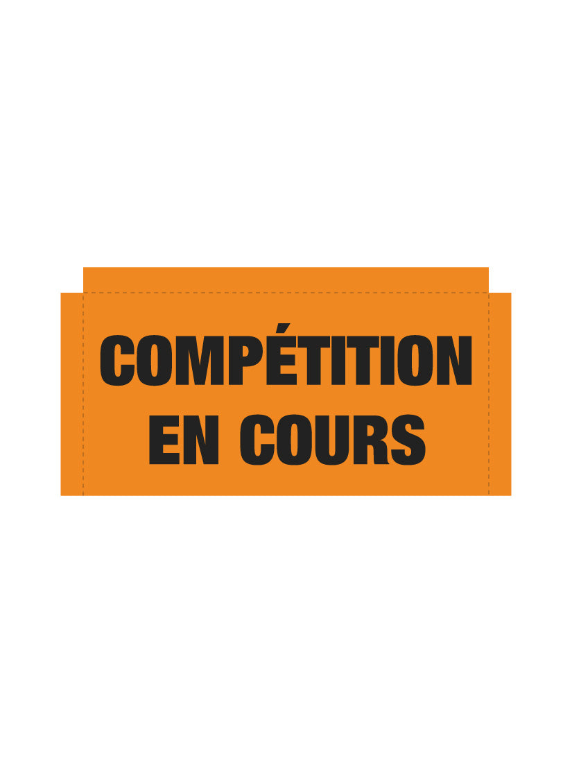 Bannière en treillis PVC Compétition en cours