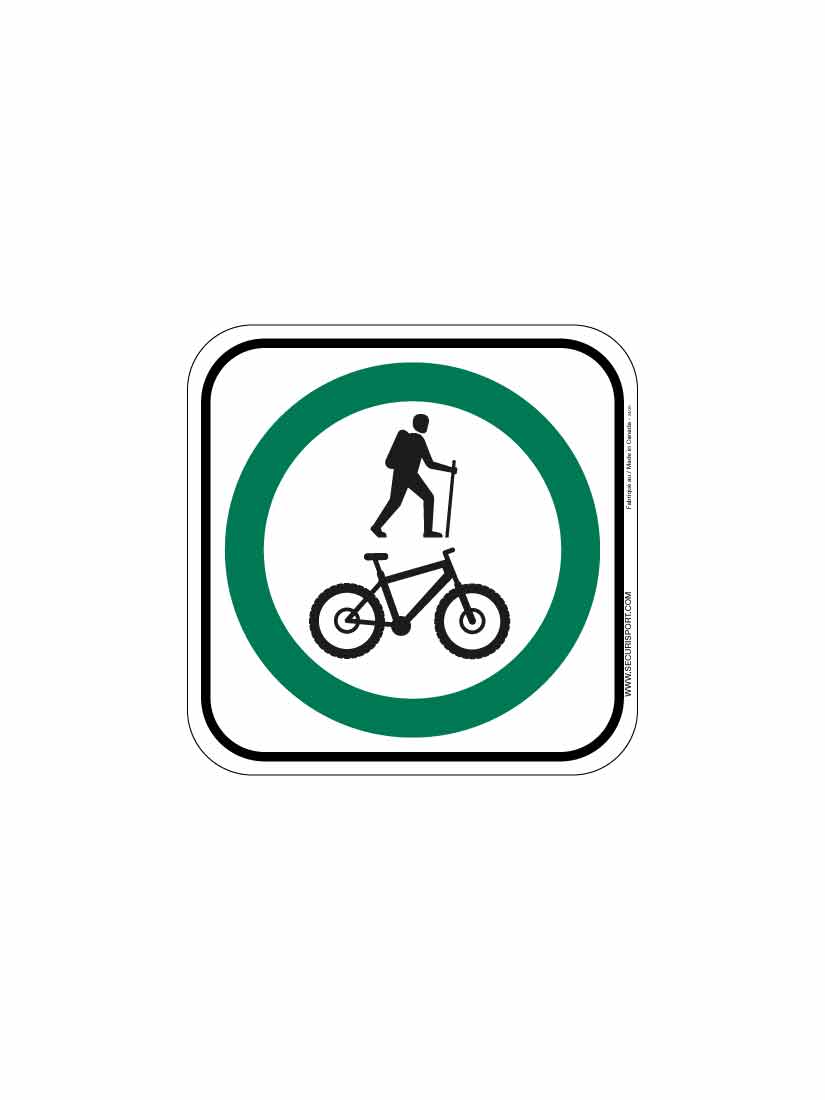 Panneau Sentier partagé vélo et piéton