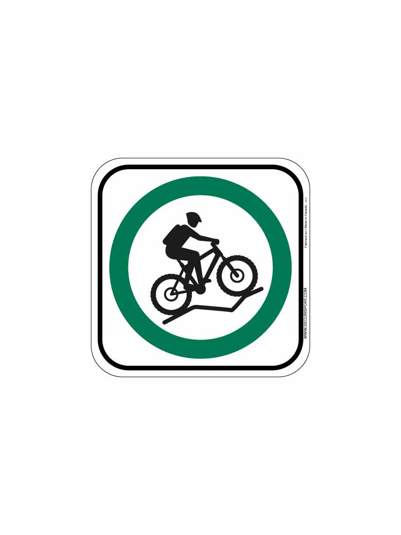 Panneau Sentier de vélo de montagne