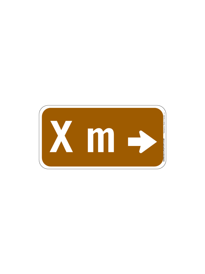 Right Arrow Panel X m brown